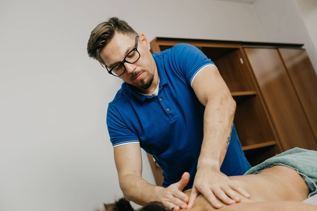 Sesión de terapia manual.