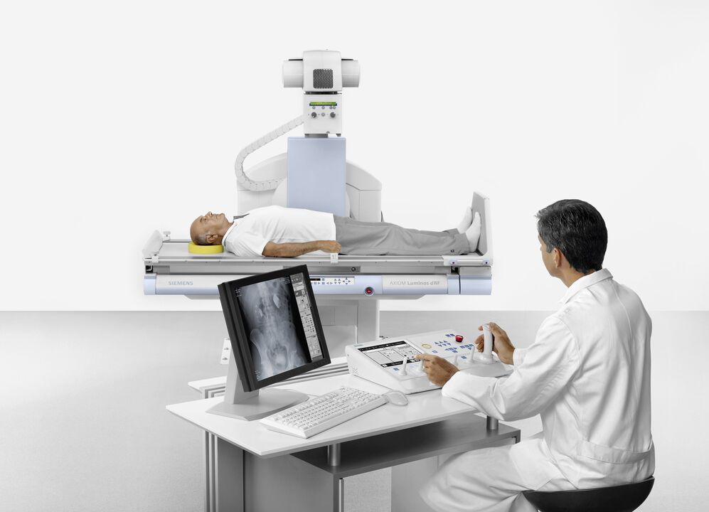 Radiografía un método instrumental para diagnosticar la gonartrosis. 